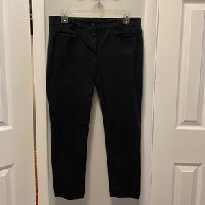 Black Ann Taylor Cropped Pants 4 Welt Pockets